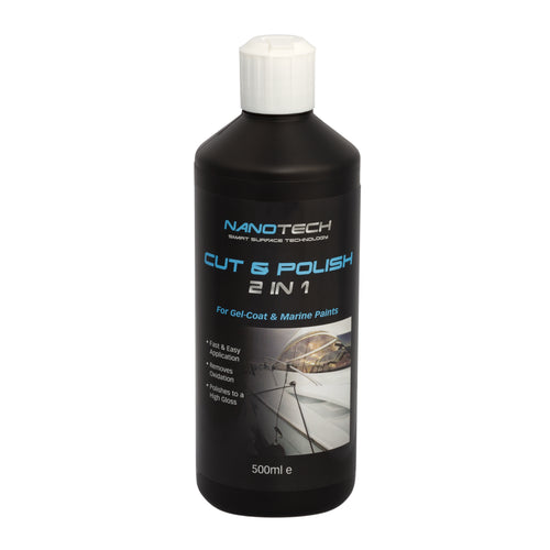 Cut & Polish 2-in-1 500ml bottle for light to medium oxidation removal, restoring surface shine and protection | Nanotech SST