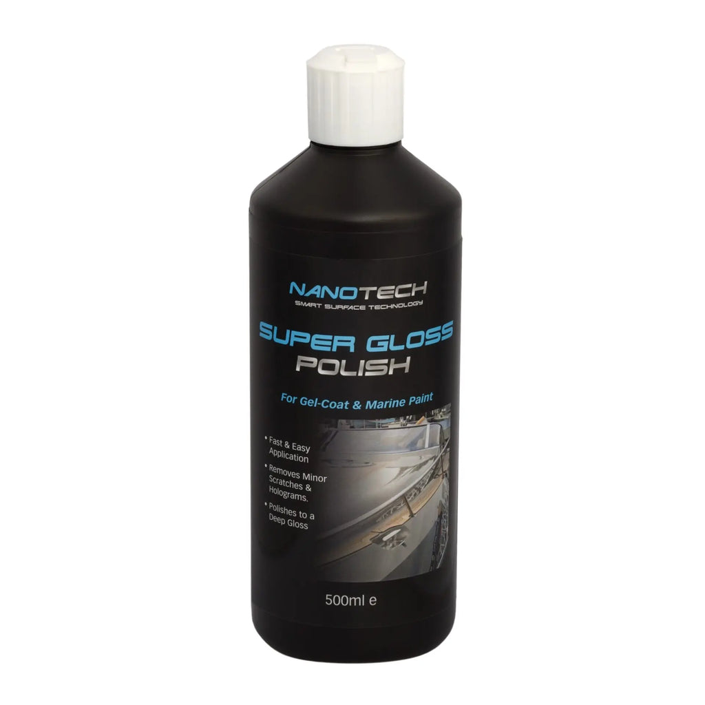 Nanotech SST Super Gloss Polish 500ml - high-gloss polish for light gel-coat and paint surfaces.