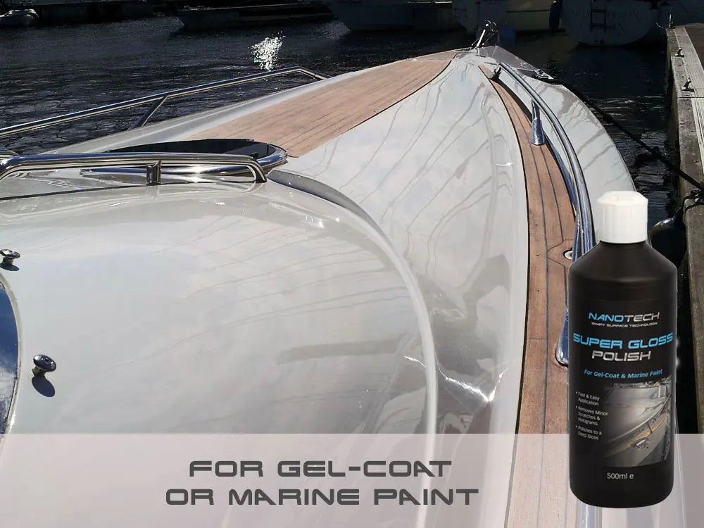 Nanotech SST Super Gloss Polish 500ml - high-gloss polish for light gel-coat and paint surfaces.