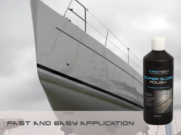Nanotech SST Super Gloss Polish 500ml - high-gloss polish for light gel-coat and paint surfaces.