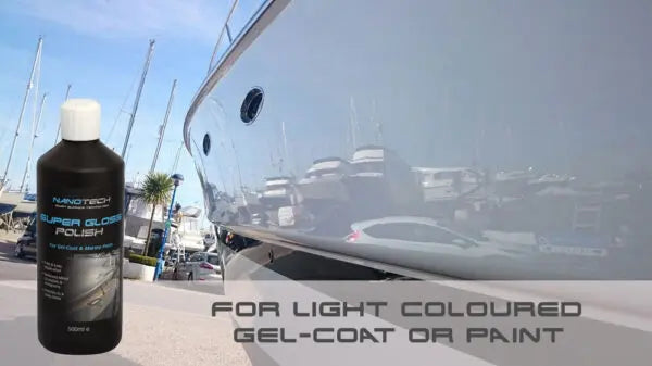 Nanotech SST Super Gloss Polish 500ml - high-gloss polish for light gel-coat and paint surfaces.