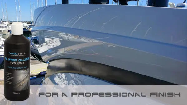 Nanotech SST Super Gloss Polish 500ml - high-gloss polish for light gel-coat and paint surfaces.