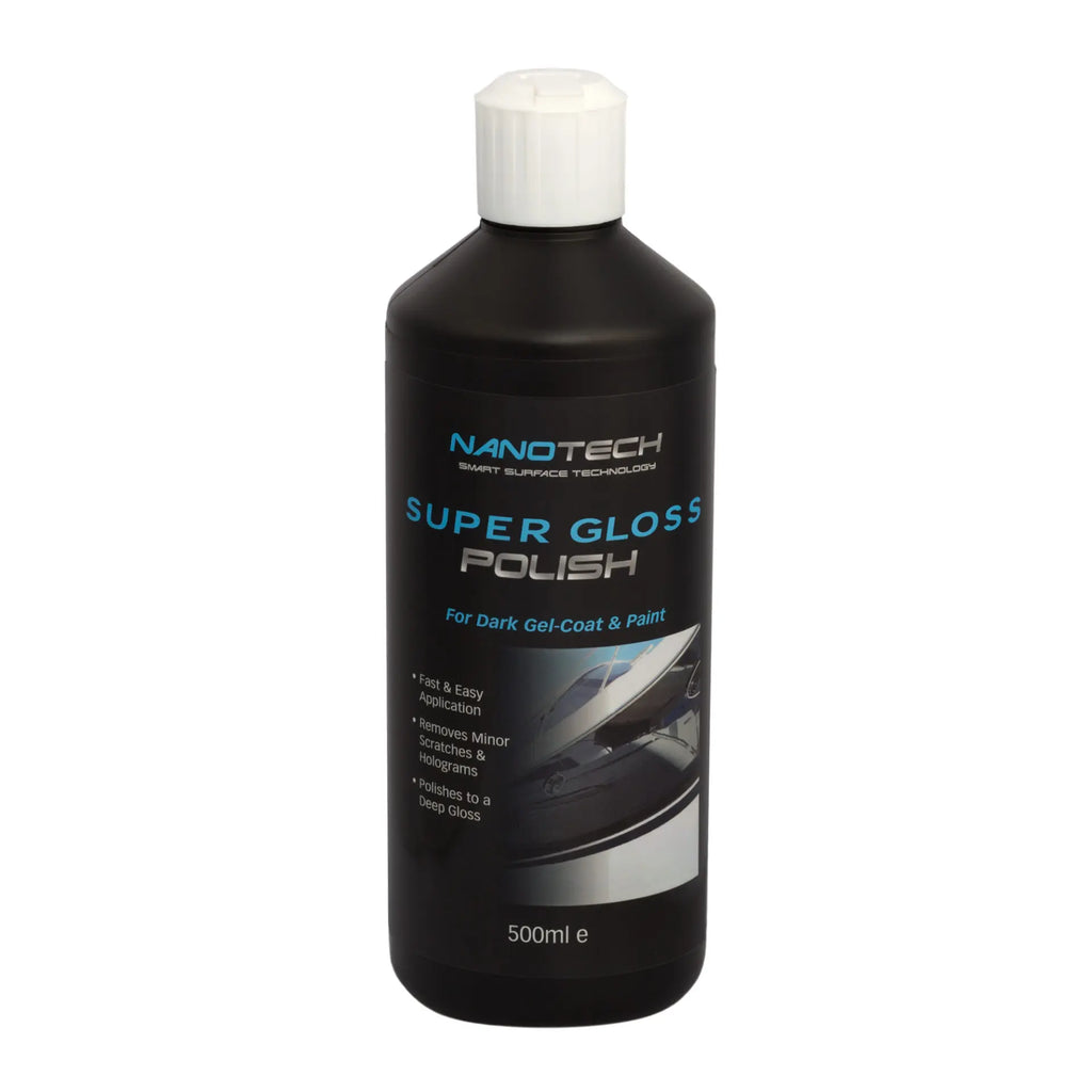 Nanotech SST Super Gloss Polish 500ml - high-gloss polish for dark gel-coat and paint surfaces